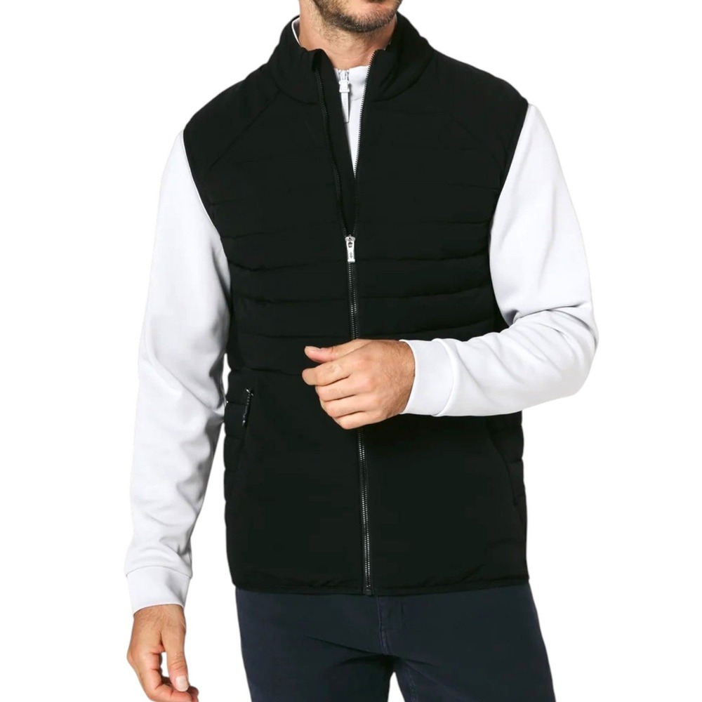 7 Diamonds Atlas Vest Mens S Black Performance 4-Way Stretch Insulated Puffer
